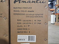 2x elektrische sfeerhaard remii, trd-xs-30, zwart, 2017 - afbeelding 2 van  2