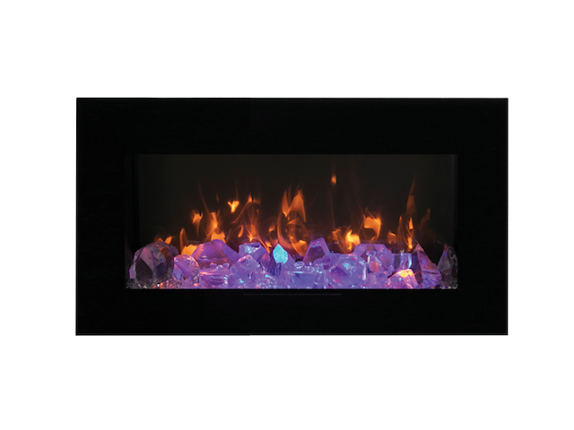 2x elektrische sfeerhaard remii, wm-fm-34-4423-bg, zwart, 2017 - afbeelding 1 van  3