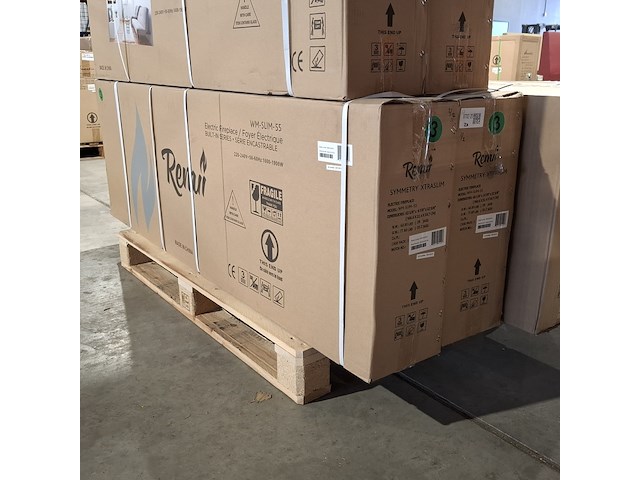 2x elektrische sfeerhaard remii, wm-slim-55, zwart, 2017 - afbeelding 2 van  3