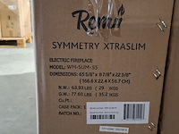 2x elektrische sfeerhaard remii, wm-slim-55, zwart, 2017 - afbeelding 3 van  3