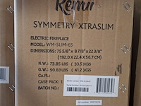 2x elektrische sfeerhaard remii, wm-slim-65, zwart, 2017 - afbeelding 3 van  3