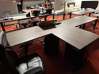 2x elektrische sta-zit hoekbureau - afbeelding 2 van  9