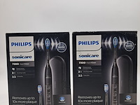 2x elektrische tandenborstel, philips, sonicare 7300 expertclean