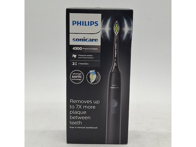 2x elektrische tandenborstel, phillips, sonicare 4300 protectiveclean - afbeelding 1 van  4