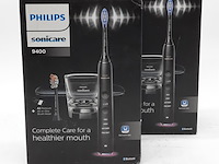 2x elektrische tandenborstel, phillips, sonicare 9400 - afbeelding 1 van  6