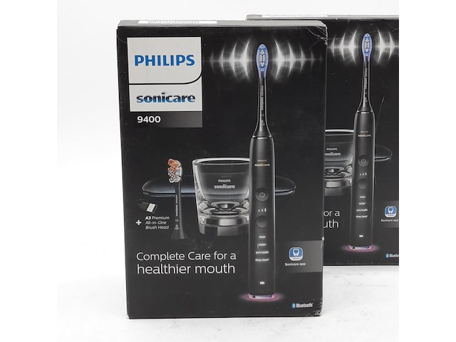 2x elektrische tandenborstel, phillips, sonicare 9400 - afbeelding 2 van  6
