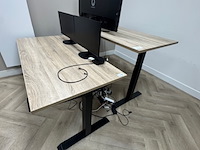 2x elektrische zit-sta bureau - afbeelding 1 van  6