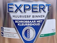 2x expert muurverf binnen - 2,5 liter, flexa, blauw/wit - afbeelding 2 van  2