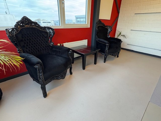 2x fauteuil barok, zwart - afbeelding 2 van  5