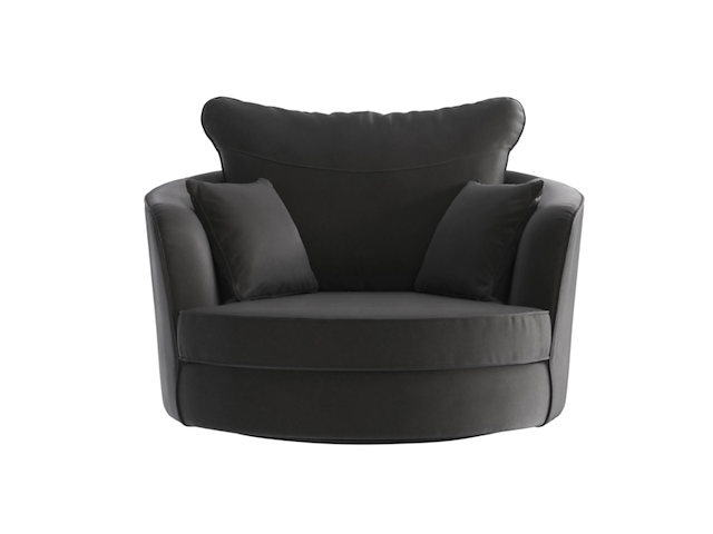 2x fauteuil | draaibaar, naduvi collection, vendôme, antraciet - afbeelding 1 van  5