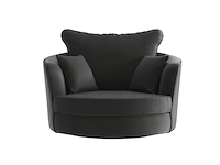 2x fauteuil | draaibaar, naduvi collection, vendôme, antraciet