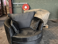 2x fauteuil | draaibaar, naduvi collection, vendôme, antraciet - afbeelding 3 van  5