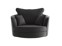 2x fauteuil | draaibaar, naduvi , vendôme, antraciet - afbeelding 1 van  4