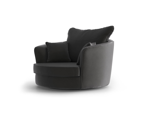 2x fauteuil | draaibaar, naduvi , vendôme, antraciet - afbeelding 2 van  4