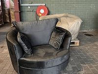 2x fauteuil | draaibaar, naduvi , vendôme, antraciet - afbeelding 3 van  4