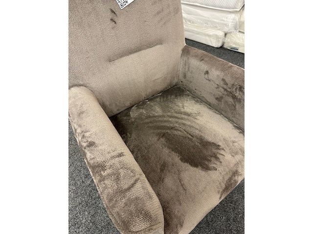2x fauteuil elie, velvet, taupe - afbeelding 2 van  4