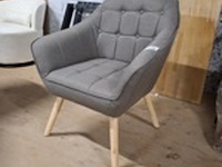 2x fauteuil grijs - afbeelding 1 van  3