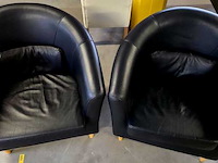 2x fauteuil, ikea, tullsta, zwart - afbeelding 2 van  2