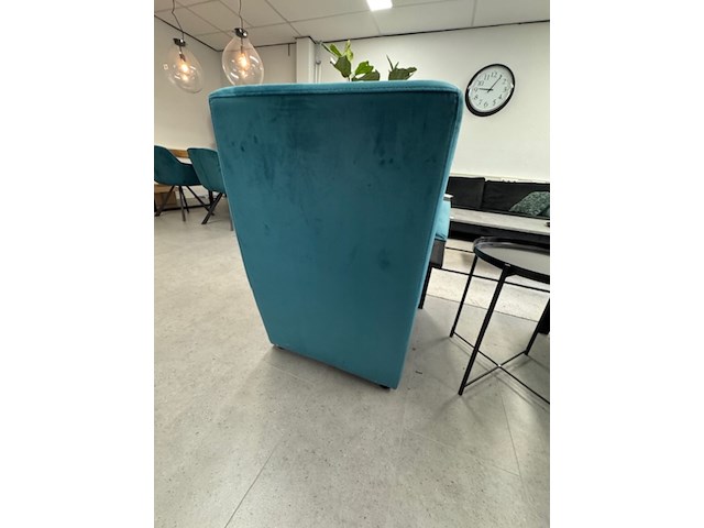 2x fauteuil inhouse, grandola, turquoise, met salontafel - afbeelding 8 van  9