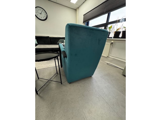 2x fauteuil inhouse, grandola, turquoise, met salontafel - afbeelding 9 van  9