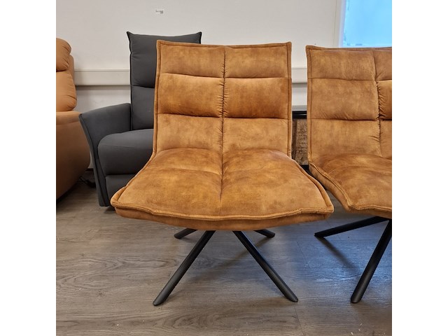 2x fauteuil okergeel - afbeelding 3 van  5