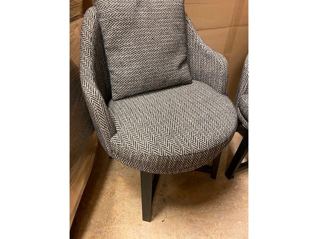 2x fauteuil, passe partout, lima, grijs, 65 x 65 x 82 cm zithoogte: ca. 51 cm - afbeelding 3 van  4