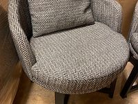 2x fauteuil, passe partout, lima, grijs, 65 x 65 x 82 cm zithoogte: ca. 51 cm - afbeelding 3 van  4