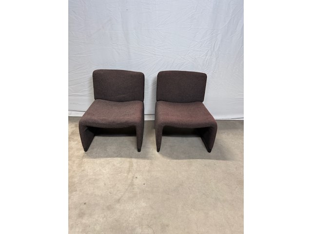 2x fauteuil piretti, bruin, design - afbeelding 1 van  9