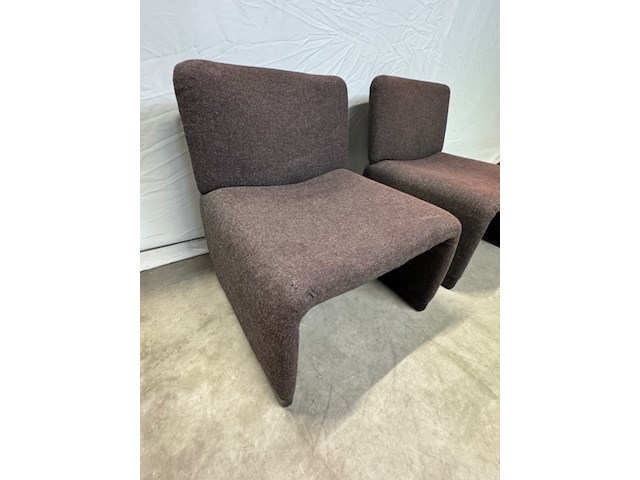 2x fauteuil piretti, bruin, design - afbeelding 4 van  9