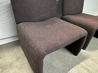 2x fauteuil piretti, bruin, design - afbeelding 4 van  9
