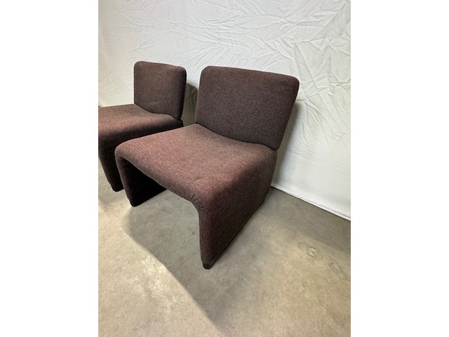 2x fauteuil piretti, bruin, design - afbeelding 5 van  9