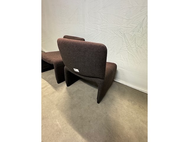 2x fauteuil piretti, bruin, design - afbeelding 6 van  9
