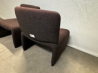2x fauteuil piretti, bruin, design - afbeelding 6 van  9