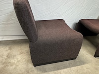 2x fauteuil piretti, bruin, design - afbeelding 9 van  9