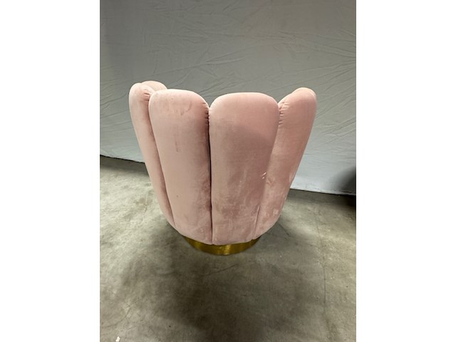 2x fauteuil, roze/goud - afbeelding 6 van  6