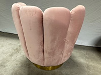 2x fauteuil, roze/goud - afbeelding 6 van  6