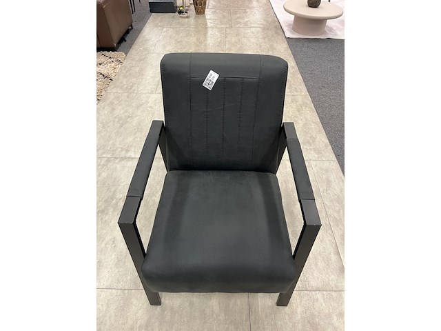 2x fauteuil silvano, microvezel, antraciet - afbeelding 1 van  5