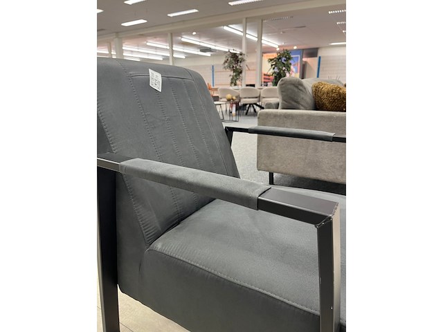 2x fauteuil silvano, microvezel, antraciet - afbeelding 3 van  5