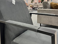 2x fauteuil silvano, microvezel, antraciet - afbeelding 3 van  5