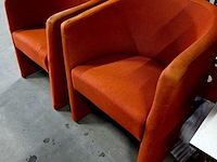 2x fauteuil, terracotta - afbeelding 2 van  2