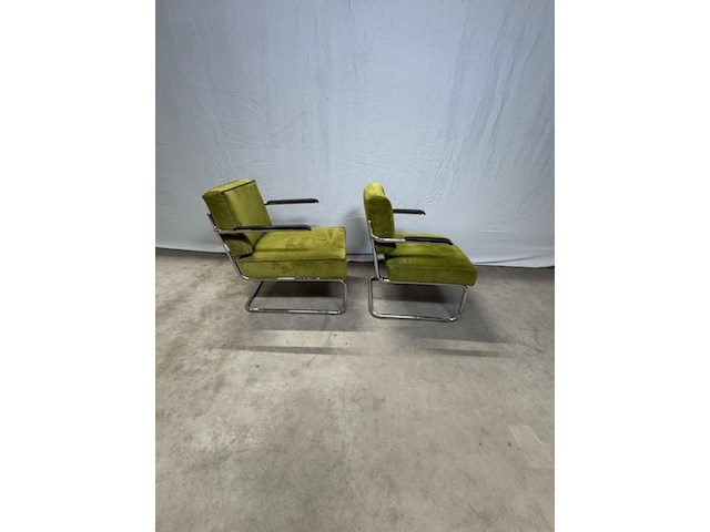 2x fauteuil zuiver, ridge rib, groen - afbeelding 5 van  13