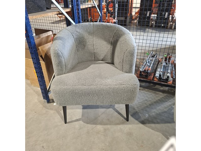 2x fauteuils, label51, nora, grijs / chroom, 2025 - afbeelding 3 van  6