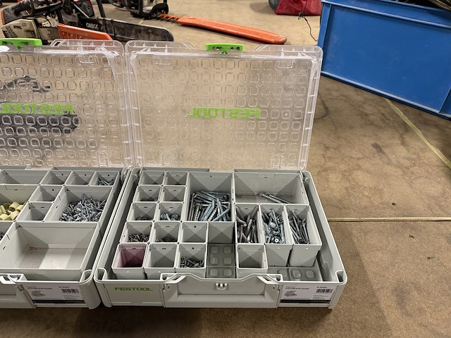 2x festool systainer organizer met inhoud - afbeelding 3 van  7