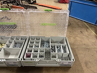 2x festool systainer organizer met inhoud - afbeelding 3 van  7