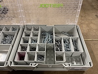 2x festool systainer organizer met inhoud - afbeelding 4 van  7