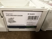 2x festool systainer organizer met inhoud - afbeelding 6 van  7