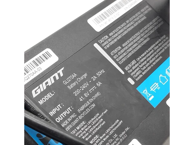 2x fietsaccu lader, giant, gli270aa, nc-ssc04gnt - afbeelding 8 van  8