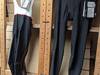 2x fietsbroek met zeem rh+, zwart / wit, mt l