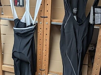 2x fietsbroek met zeem rh+, zwart / wit, mt l