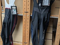 2x fietsbroek met zeem rh+, zwart / wit, mt m